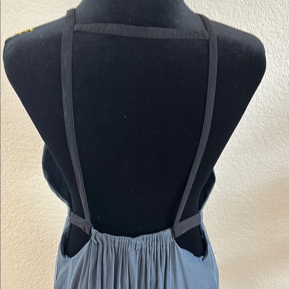 Free People Caught In The Moment T-Strap Chiffon Halter Maxi Dress 0136 - Picture 7 of 11